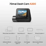 Global 70mai Dash Cam A200 Dual-channel Record 1080P
