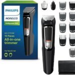 Philips Norelco Multigroom 3000 Series, универсальный триммер, триммер для бороды и машинка для стрижки волос, мужской набор из 15 предметов для ухода за головой, бородой, лицом, носом, ушами, не требуется смазка лезвий, мягкий чехол, MG3770/40