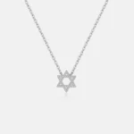VEWANT Women 925 Sterling Silver Pendant Long Chain Star of David Necklace Fine Luxury 2024 Anniversary Wedding Jewelry