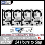 Western Digital WD Black 4TB 6TB 3TB 1TB 2TB 500GB 3.5 »Gaming Hard Drive SATA3 HDD Device 7200RPM 5400RPM 6Gb / s HDD Original