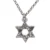 Real 925 Sterling Silver Star of David Men’s Pendant Six Pointed Religious Amulet Symbol Necklace Fine Jewelry