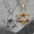 Judaism Hexagram Stainless Steel Men Necklaces Pendants Chain Punk Trendy for Boyfriend Male Jewelry Creativity Gift Wholesale